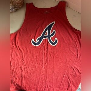 2018 Atlanta Braves Red Tank Top Women’s XXL MLB Logo Graphic